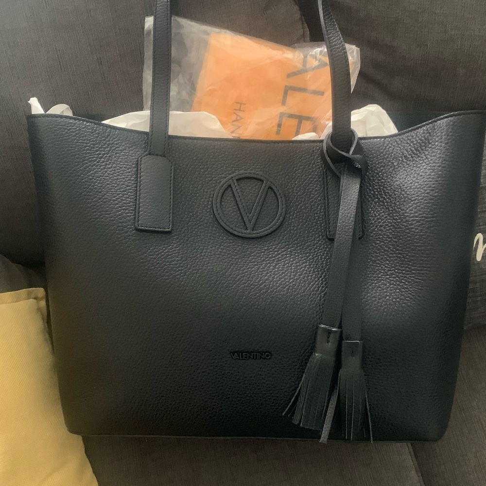 Black leather Valentino by Mario Valentino Tote